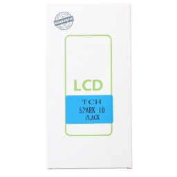 Tecno Uyumlu Spark 10 Lcd Ekran Siyah Çıtasız